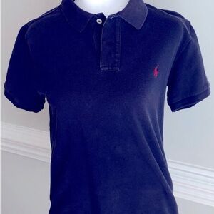 Ralph Lauren Navy Blue Short Sleeve Polo Shirt Large